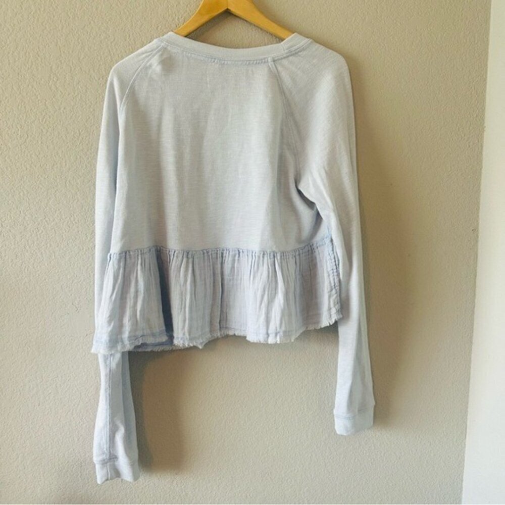Free People Sweet Jane Pullover, Size Large - Light Blue - Picture 6 of 11